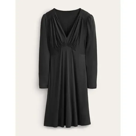 Boden Jersey Mini Tea Dress – Black – Size 6R - Picture 5 of 8